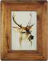 4x6 Wood Picture Frame with Glass Front,Rustic Handmade Burlywood Photo Frames for Table Top Display and Wall mounting...