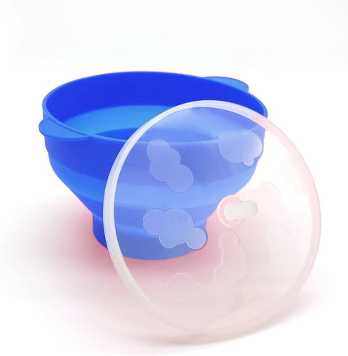 Mini Microwave Popcorn Popper, BPA Free Silicone Popcorn Popper Microwave Collapsible, Microwave Popcorn Maker, Microwave Popcorn Bowl, Dishwasher...