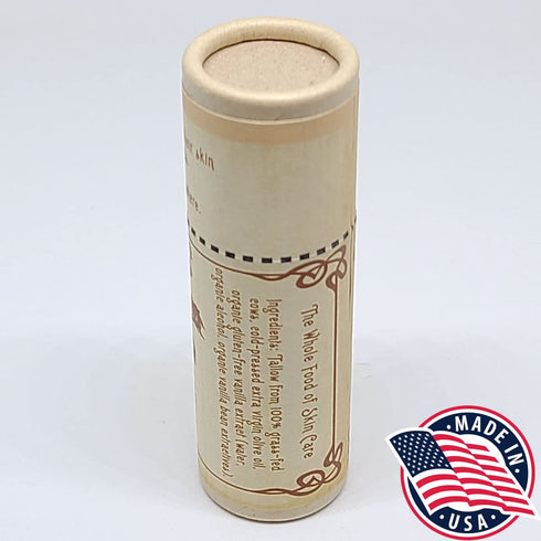 Moisturizing Beef Tallow Lip Balm – Tube Lip Moisturizer with Vanilla Extract Hydrates & Soothes Dry Lips – Grass-Fed Tallow Balm for Skin Care by...