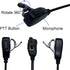 Walkie Talkie Earpiece with Mic PTT 2.5mm 1 Pin D Shape Radio Earpiece Headset Compatible with Motorola Talkabout Walkie Talkie MH230R MR350R T200...