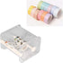 Tape Cutter, Transparent Washi Adhesive Tape Dispenser 2 in 1 Office Stackable Desktop Washi Tape Holder with Cutter Roll Tape Holder Organize One...
