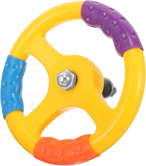 Toyvian Cars Toy Toy Car Steering Wheel, Simulated Driving Steering Wheel, Plastic Steering Wheel, Small Steering Wheel Toy, for Rocking Car Child...