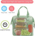 Mziart Insulated Lunch Bag Simple Bento Cooler Bag Lunch Tote Bag for Lunch Box for Women Men Adult Picnic Working Hiking Beach (Light Green)...