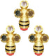 Joywayus Brass Misting Spray Nozzle 1/2" NPT Male 3-Holes Garden Sprinklers Irrigation Connector Water Sprinklers Mister Heads Fitting with Filter...