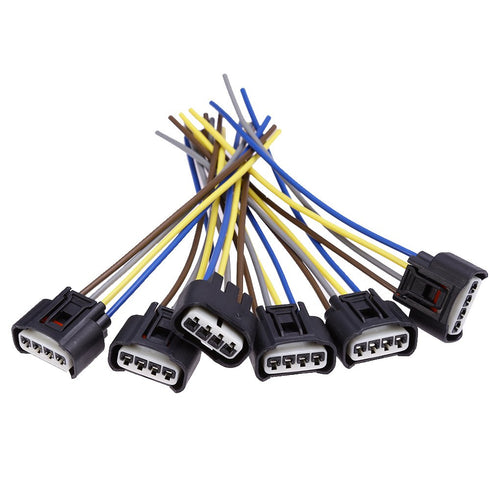 90980-11885 Ignition Coil Connector Plug Harness Replacement for Toyota Lexus 4-Way Female (Pack of 6)...