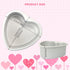 Heart Shaped Cake Pan 6 Inch Aluminum Cake Pans Heart Cake Tin Baking Cake Mold for Valentine's Day Weddings Birthday Party...