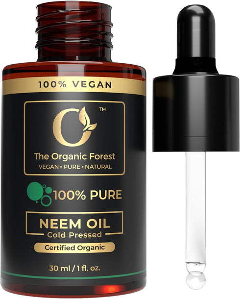 100% Pure and Natural Cold Pressed Neem Oil | Skin Care, Hair Care & Soap Making | Moisturizing and Hydrating Oil | Multi-Purpose Carrier Oil...