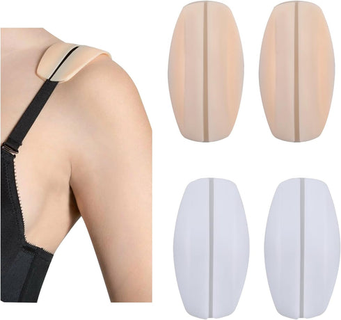 4 Pcs Bra Strap Holders for Slipping, Silicone Bra Strap Cushions Bra Strap Pads Non-Slip Shoulder Protectors Pads...