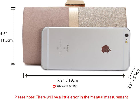 CARIEDO Evening Clutch for Women, Evening Bag Crossbody Bag Wedding Bridal Purse for Cocktail Party Prom...