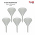 Funnel Polypropylene Plastic 90mm 3.5" Diameter 5-Pack...