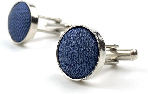 S&W SHLAX&WING Solid Blue Cufflinks for Men Cuff Link Wedding Gifts...
