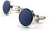 S&W SHLAX&WING Solid Blue Cufflinks for Men Cuff Link Wedding Gifts...
