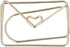 100pcs Golden Cute Small Paperclips, Crown Envelope Shape Paperclips Small Paper Clips for Office School Wedding Party Invitation Valentine Decora...