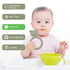 Silicone Baby Teether, Teething Toy Ring for Babies, Easy to Hold Design, BPA Free (Sand + Light Grey)...