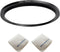 95mm Lens to 105mm Camera Lens Adapter 95mm to 105mm Step Up Ring Adapter Ring for All Brands of UV ND CPL, with Premium Lens Wiping Cloth 2 Pack ...