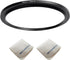 95mm Lens to 105mm Camera Lens Adapter 95mm to 105mm Step Up Ring Adapter Ring for All Brands of UV ND CPL, with Premium Lens Wiping Cloth 2 Pack ...
