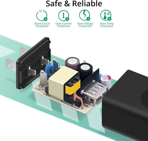 USB Wall Charger, FONKEN 5V 2A Power Adapter Universal Travel Charger USB Plug Cell Phone Charger Block Cube Compatible with iPhone, iPad, Google ...