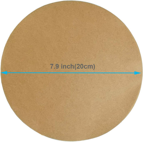 200pcs 8 Inch Parchment Paper Rounds for Air Fryer Unbleached Baking Paper for Oven Nonstick Uses for Baking Cookies, Bread, Meat, Pizza, Toaster ...