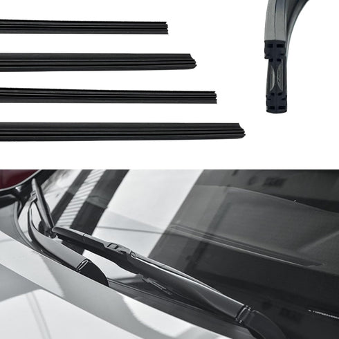 4PCS Automotive Replacement Windshield Wiper Blade Refills, Car Windshield Wiper Blade Strips, Universal Wiper Rubber Refills Strips for Most Cars...