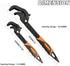Adjustable Wrench Quick Multi-Function Spanner Power Grip Pipe Wrench Set 2 Pack compatible with 14-60mm Pipes Nuts Screws...