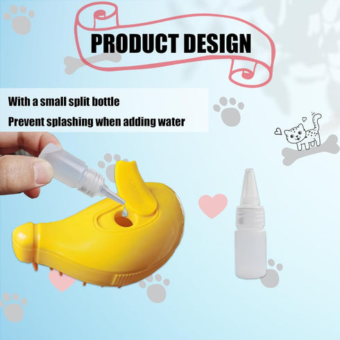 3 in 1 Water Brush for Dogs Cat Steam Brush Steamy Cat Brush with Steam Cat Grooming Brush Cepillo Para Gatos ALD-001-Y (Banana Yellow)...