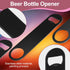 WEGAZ-5 Pack 7inch Black Stainless Steel Flat Beer Bottle Opener,Stainless Steel...