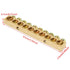 10pcs 10-Hole Electrical Distribution Wire Screw Terminal Brass Ground Neutral Bar Terminal Block Bar...