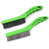 Wire Brush, Heavy Duty Carbons and tainless Steel Wire 10 Inch with Plastic Handle Descaling Welding Dust Bending Hand Tool, Teel Brush Rust Remov...