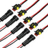 5Kit 2 Pin Way 18 AWG Car Waterproof Connector Plug Wire 1.5mm Series Terminal Connector-5 Pack (5 Kit 2 Pin)...