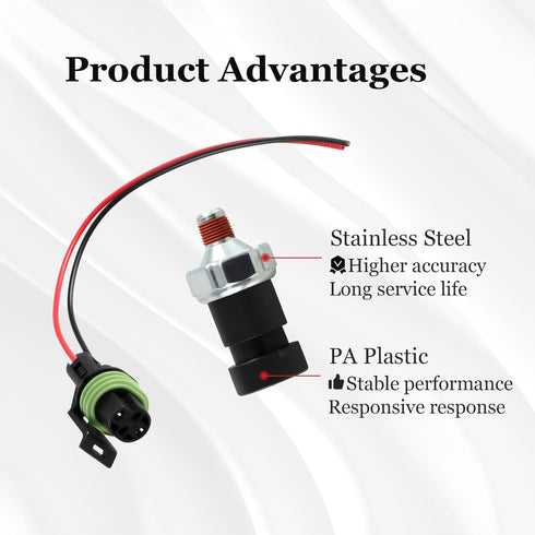 Oil Pressure Fuel Pump Pressure Shut Sensor Switch Compatible with Mercruiser (Quicksilver) 4.3L 5.0L 5.7L 305 454,7.4L 8.2L 502 v8 Engines Replac...