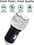3 Pack Bling Rhinestones Cell Phone Set (Car Phone Mount Holder Car Charger Charging Cable) for iPhone iPad Android Bling Accessories for Women Gi...