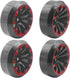 4Pack Vgoohobby RC Drift Wheels and Tires Set,RC Hard Tyres & Wheel Rims 12mm Hex Compatible with Traxxas HSP Tamiya Kyosho 1/10 Model On-Road Dri...
