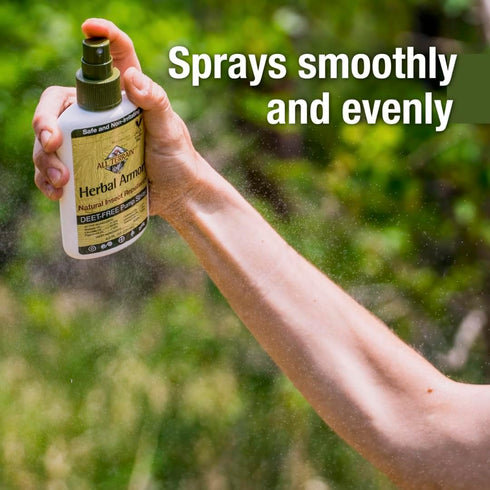 Herbal Armor DEET-Free Pump Spray 4oz. Insect Repellent, Plant-Based and All-Natural Bug Repellent, Safe for Family and Pets, Mosquito and Bug Pro...