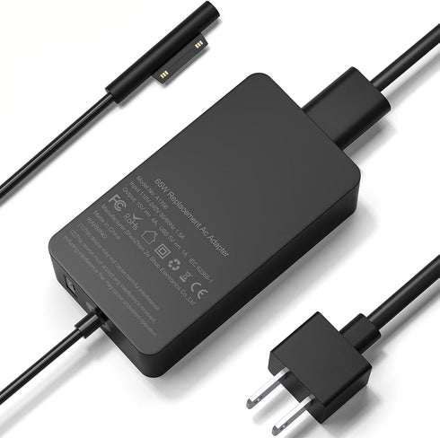 Surface Pro Laptop Charger 65W Power Adapter for Microsoft Surface Pro 3/4/5/6/7/8/9/X, Windows Surface Laptop 6/5/4/3/2/1, Surface Book 3/2/1, Su...