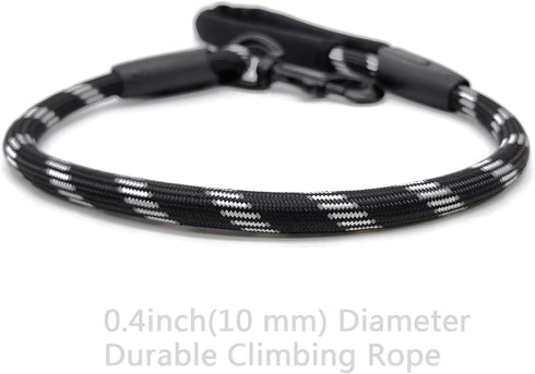 Dog Leash Short Training Dog leashes for Medium Large Dogs with Comfortable Padded Handle Up to 80lbs Black...