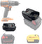 URUN Adapter Converter for Milwaukee 18V Battery to for Ridgid AEG 18v Cordless Tools, Also for Dewalt 20V Li-ion Max XR Battery Converter to Ridg...