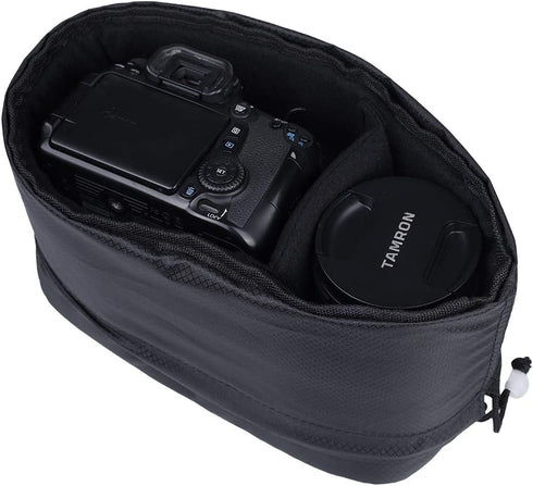 Shockproof Camera Insert Bag for SLR DSLR Mirrorless Camera Lens Flash Light Accessories Camera Pouch with Adjustable Dividers for Canon Nikon Son...