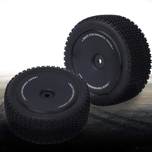 2Pcs RC Tire, 1:14 Scale RC Car Rear Tires Tire Replacement Tyre Upgrade Spare Parts RC Modification Accessory for Wltoys 144001 1/14 RC Car(Black...