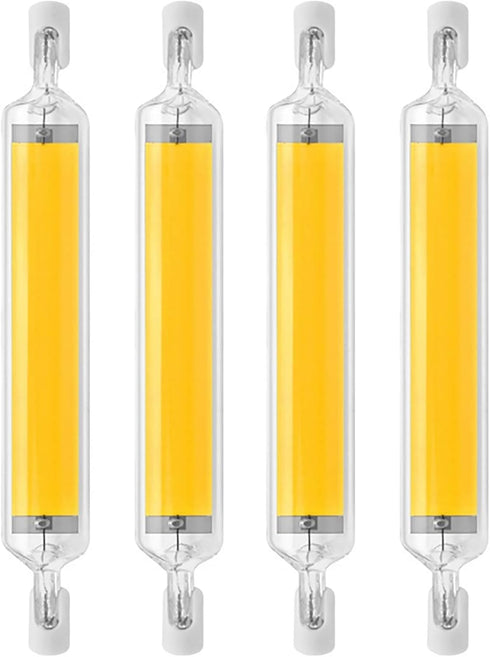 R7s LED Bulb 10W 118mm Double Ended LED COB Bulbs 100W Halogen Equivalent 120V J Type R7s Floodlight Adjustable Natural White 4000K Landscape Ligh...