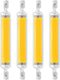 R7s LED Bulb 10W 118mm Double Ended LED COB Bulbs 100W Halogen Equivalent 120V J Type R7s Floodlight Adjustable Natural White 4000K Landscape Ligh...