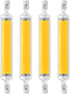 R7s LED Bulb 10W 118mm Double Ended LED COB Bulbs 100W Halogen Equivalent 120V J Type R7s Floodlight Adjustable Natural White 4000K Landscape Ligh...