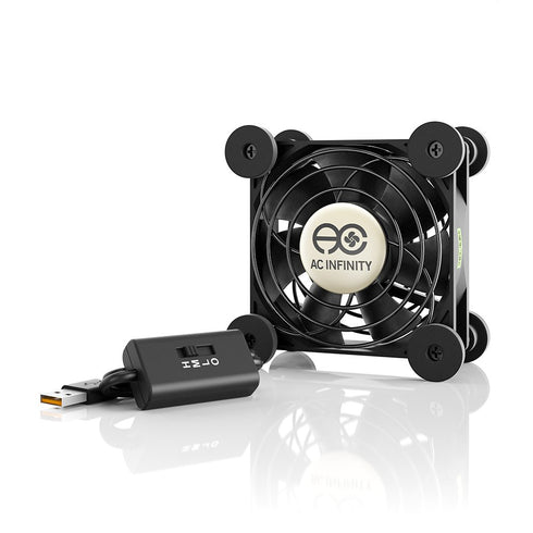 AC Infinity MULTIFAN S1, Quiet 80mm USB Fan, UL-Certified for Receiver DVR Playstation Xbox Computer Cabinet Cooling...