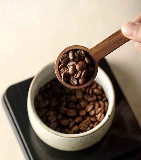 Coffee Spoons, Wooden Tablespoon Scoop, Wooden Coffee Ground Spoon, Measuring for Ground Beans or tea, Soup Cooking Mixing Stirrer Kitchen Tools U...