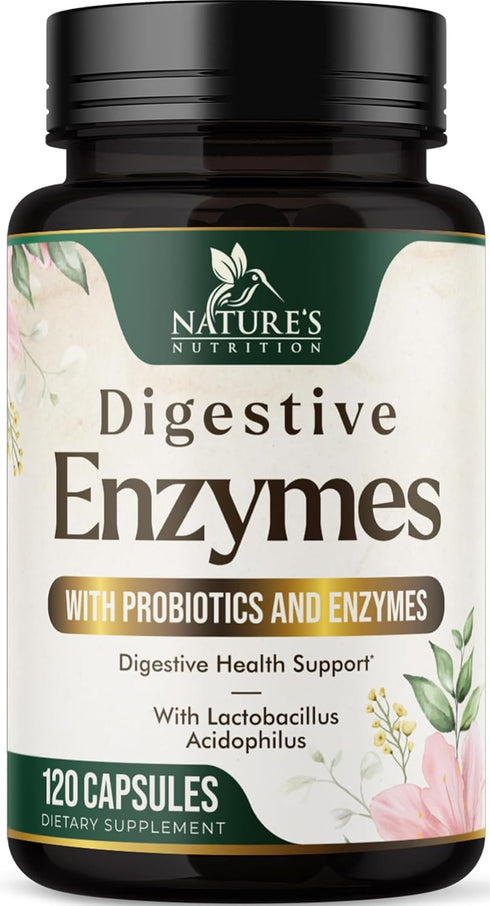 Digestive Enzymes with Probiotics - Probiotic Multi Enzymes with Probiotics and Prebiotics for Digestive Health and Bloating Relief for Women and ...