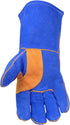 Caiman Premium Split Cowhide Leather Welding Gloves, Aerofoam Lining, DuPont Kevlar Stitching, Blue, Large (1440)...
