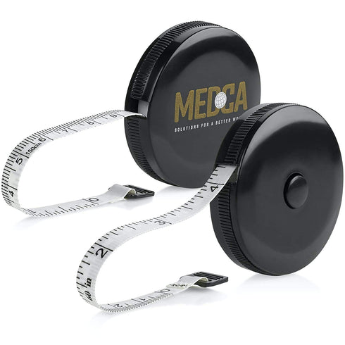 Tape Measure for Body Measuring Tape, (Pack of 2) Dual Sided Inch and CM, Portable, Retractable Soft Ruler Tool for Measurements Body Fat, Fitness...