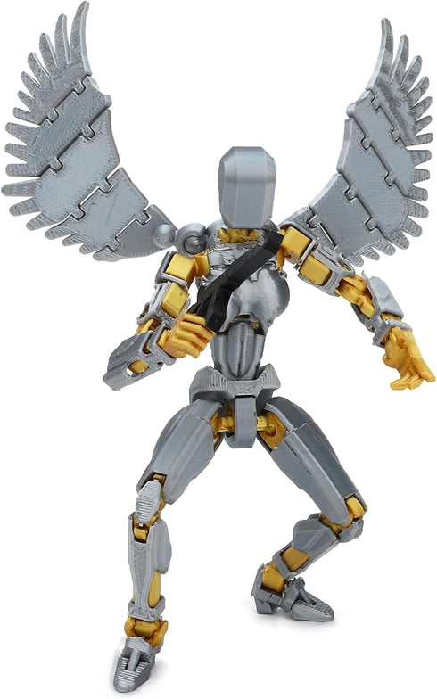 ONEST 1 Piece T13 Action Figure 3D Printed Robot Action Figures Multi-Jointed Movable Robot Toys Articulated Robot Dummy Action Figures for Game L...