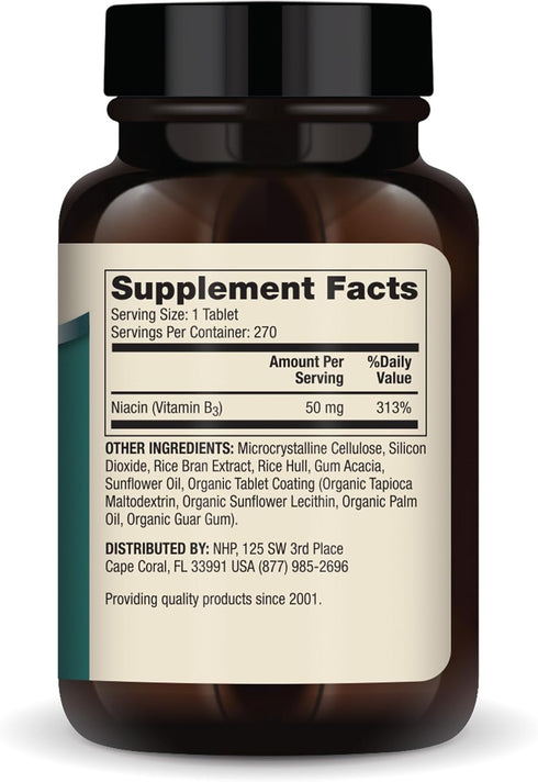 Dr. Mercola Niacin Vitamin B3, 90 servings (270 tablets), Dietary Supplement, Mini Tabs, Essential B Vitamin, Non-GMO...