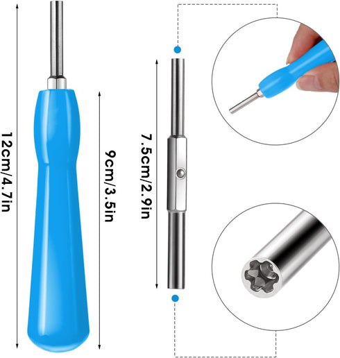 Gamebit Security Screwdriver, Double-ended 3.8mm 4.5mm Gamebit Screwdriver Bit Set Compatible with NES,SNES,N64,GameBoy,Game Cartridges Blue...
