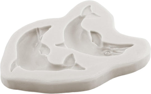 Dolphin Silicone Fondant Molds Dolphin Chocolate Candy Mold For Cake Decorating Cupcake Topper Gum Paste Polymer Clay...